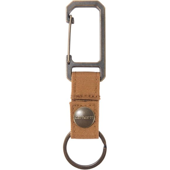 🆕 Men Brown Unisex Adult Durable Metal Key Keeper Belt Loop Self-locking Holder - Picture 1 of 6
